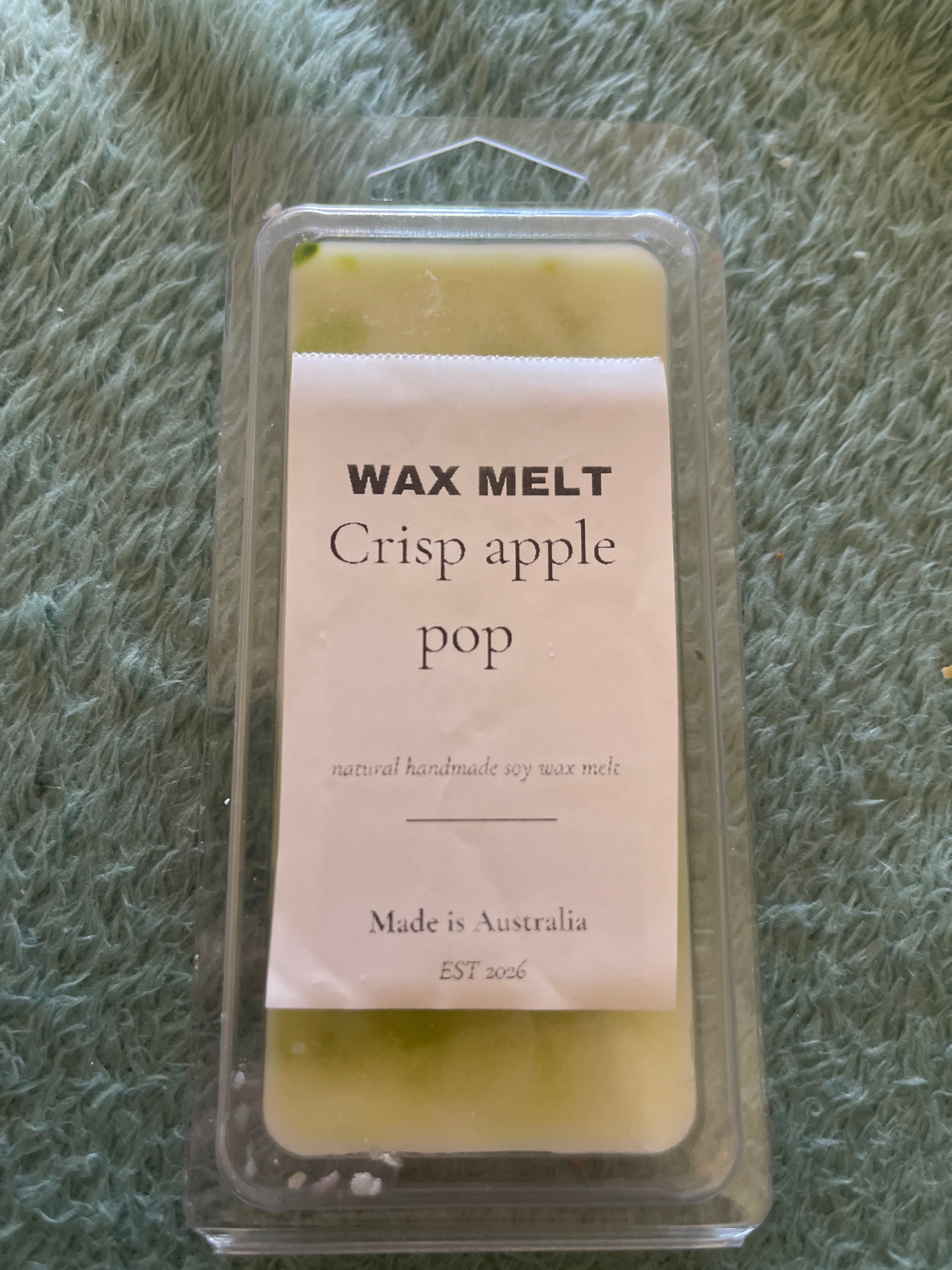 Crisp apple pop wax melt